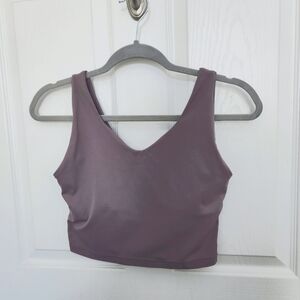 Cropped, cross back workout tank sz Small